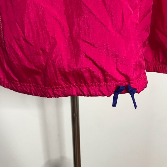 Vtg 90s Umbro Hot Pink Quarter Zip Windbreaker - Picture 5 of 8